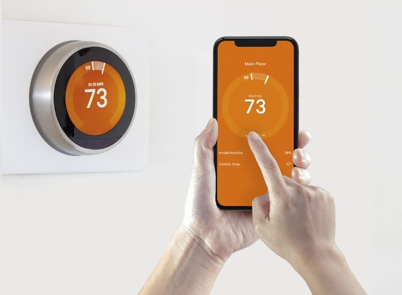 smart thermostat orange min